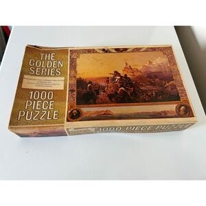 Vintage Fairchild Golden Series 1000 Piece Puzzle Westward Course of Empire Used